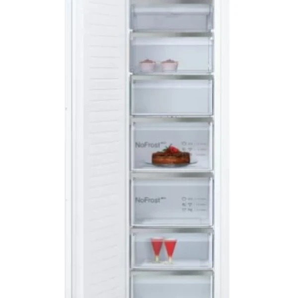 NEFF N90 GI7815CE0G Integrated Frost Free Upright Freezer with Fixed Door Fixing Kit