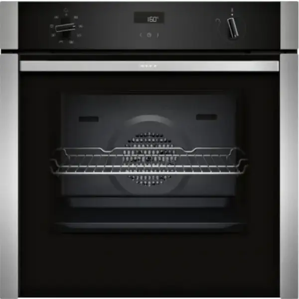 NEFF N50 B4ACF1AN0B Slide & Hide Electric Oven - Stainless Steel