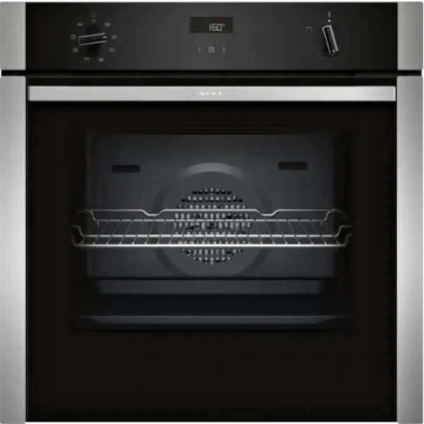 NEFF N50 B4ACF1AN0B Slide & Hide Electric Oven - Stainless Steel