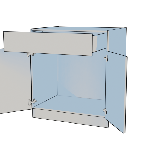 Double Unit With Drawer 